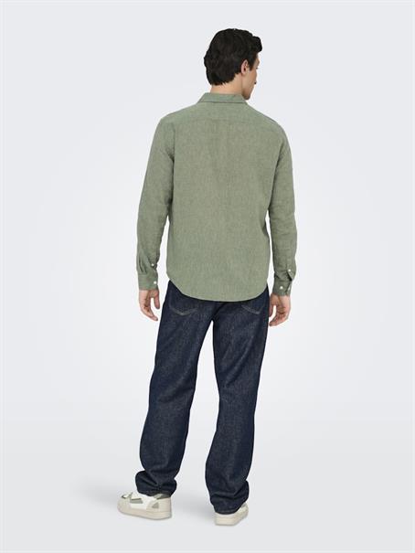 ONSCAIDEN LIFE RGLS 1PKT LINENBLEND NOOS swamp