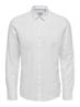 ONSCAIDEN LS SOLID LINEN SHIRT NOOS white
