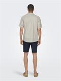 ONSCAIDEN SS SOLID RESORT LINEN NOOS chinchilla
