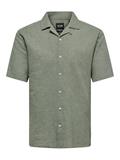 ONSCAIDEN SS SOLID RESORT LINEN NOOS swamp