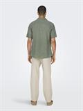 ONSCAIDEN SS SOLID RESORT LINEN NOOS swamp