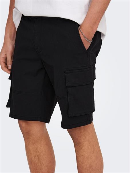 ONSCAM STAGE CARGO SHORTS 6689 LIFE NOOS black