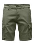 ONSCAM STAGE CARGO SHORTS 6689 LIFE NOOS deep lichen green