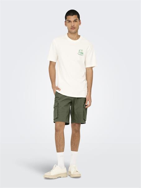 ONSCAM STAGE CARGO SHORTS 6689 LIFE NOOS deep lichen green