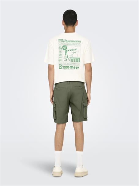 ONSCAM STAGE CARGO SHORTS 6689 LIFE NOOS deep lichen green