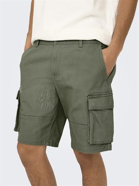 ONSCAM STAGE CARGO SHORTS 6689 LIFE NOOS deep lichen green