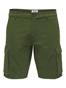 ONSCAM STAGE CARGO SHORTS 6689 LIFE NOOS olive night