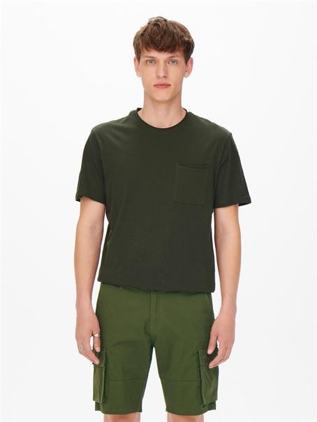 ONSCAM STAGE CARGO SHORTS 6689 LIFE NOOS olive night