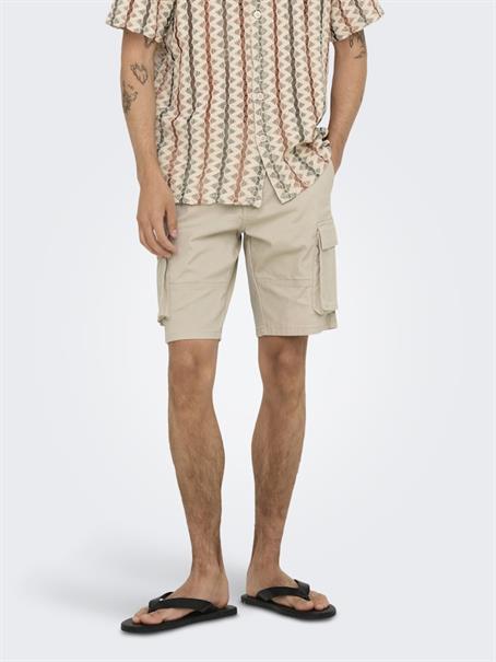 ONSCAM STAGE CARGO SHORTS 6689 LIFE NOOS silver lining