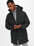 ONSCARL LIFE LONG QUILTED COAT OTW NOOS black