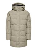 ONSCARL LIFE LONG QUILTED COAT OTW NOOS desert taupe