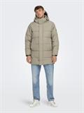 ONSCARL LIFE LONG QUILTED COAT OTW NOOS desert taupe