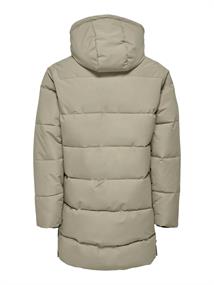 ONSCARL LIFE LONG QUILTED COAT OTW NOOS desert taupe