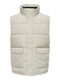 ONSCARL LIFE QUILTED VEST OTW silver lining