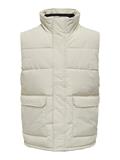 ONSCARL LIFE QUILTED VEST OTW silver lining