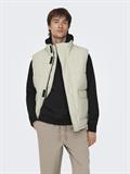 ONSCARL LIFE QUILTED VEST OTW silver lining