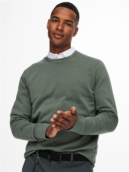 ONSCERES CREW NECK NOOS castor gray