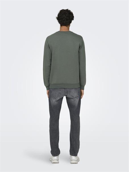 ONSCERES CREW NECK NOOS castor gray