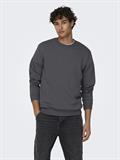 ONSCERES CREW NECK NOOS grey pinstripe