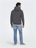 ONSCERES HOODIE SWEAT NOOS grey pinstripe