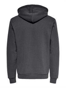 ONSCERES HOODIE SWEAT NOOS grey pinstripe