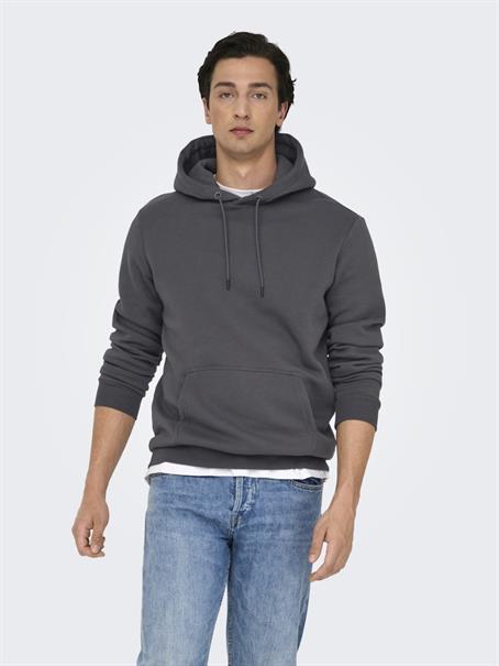 ONSCERES HOODIE SWEAT NOOS grey pinstripe