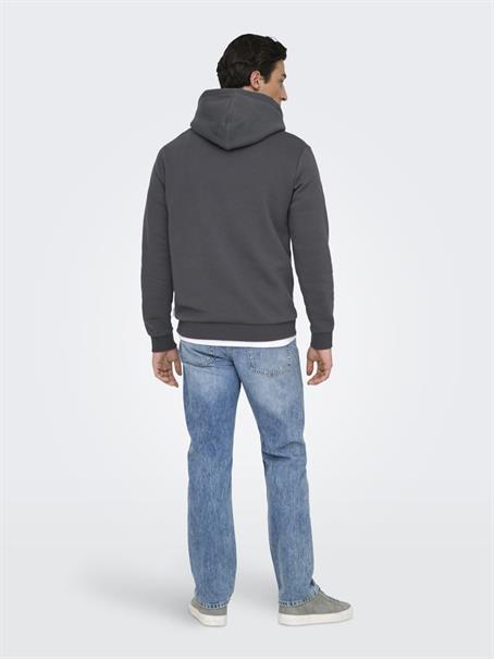 ONSCERES HOODIE SWEAT NOOS grey pinstripe