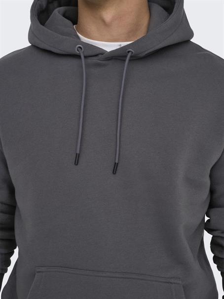 ONSCERES HOODIE SWEAT NOOS grey pinstripe
