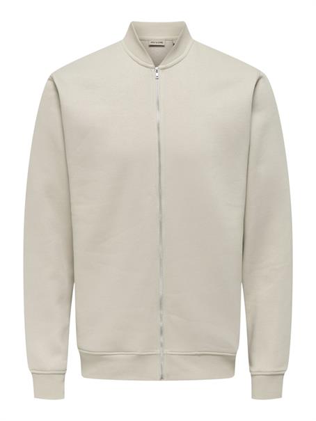 ONSCERES REG ZIP BOMBER JCK silver lining