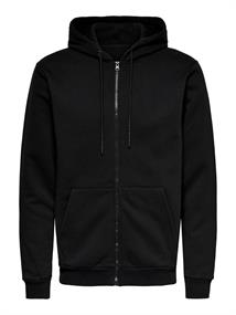 ONSCERES ZIP THR. HOODIE SWEAT NOOS black