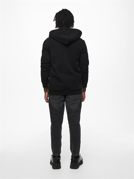 ONSCERES ZIP THR. HOODIE SWEAT NOOS black