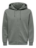 ONSCERES ZIP THR. HOODIE SWEAT NOOS castor gray