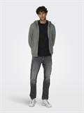 ONSCERES ZIP THR. HOODIE SWEAT NOOS castor gray