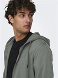 ONSCERES ZIP THR. HOODIE SWEAT NOOS castor gray