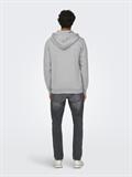 ONSCERES ZIP THR. HOODIE SWEAT NOOS light grey melange