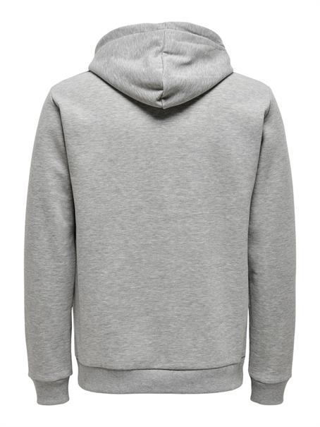 ONSCERES ZIP THR. HOODIE SWEAT NOOS light grey melange