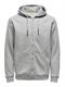 ONSCERES ZIP THR. HOODIE SWEAT NOOS light grey melange
