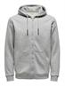 ONSCERES ZIP THR. HOODIE SWEAT NOOS light grey melange