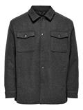 ONSCREED LOOSE WOOL JACKET OTW dark grey melange