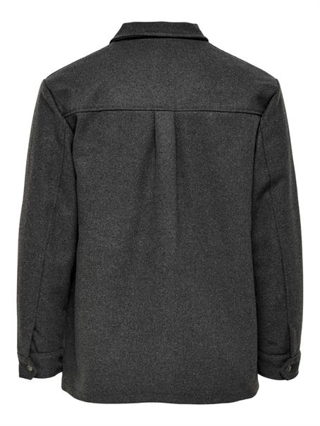 ONSCREED LOOSE WOOL JACKET OTW dark grey melange