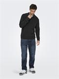 ONSDALE RLX LS POLO KNIT NOOS black