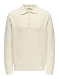 ONSDALE RLX LS POLO KNIT NOOS gardenia