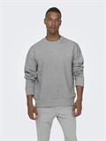 ONSDAN LIFE RLX HEAVY SWEAT CREW hellgrau1