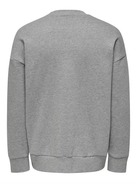 ONSDAN LIFE RLX HEAVY SWEAT CREW hellgrau1