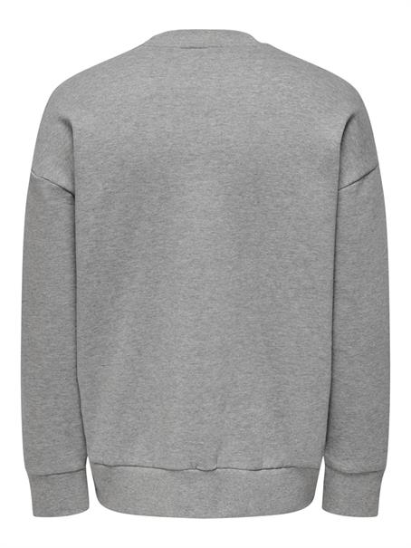 ONSDAN LIFE RLX HEAVY SWEAT CREW hellgrau1