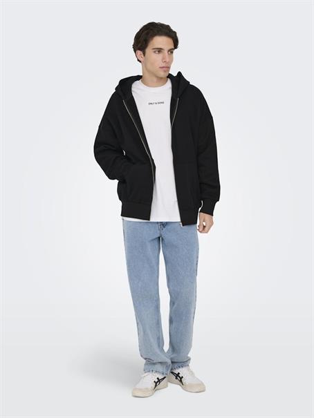 ONSDAN LIFE RLX HEAVY ZIP HOODIE NOOS black