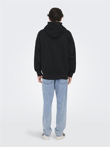 ONSDAN LIFE RLX HEAVY ZIP HOODIE NOOS black