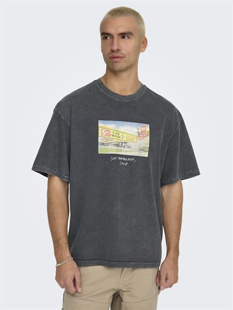 ONSDEVIN OVZ WASHED SS TEE VD black