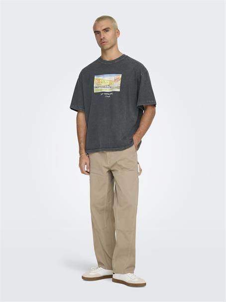ONSDEVIN OVZ WASHED SS TEE VD black