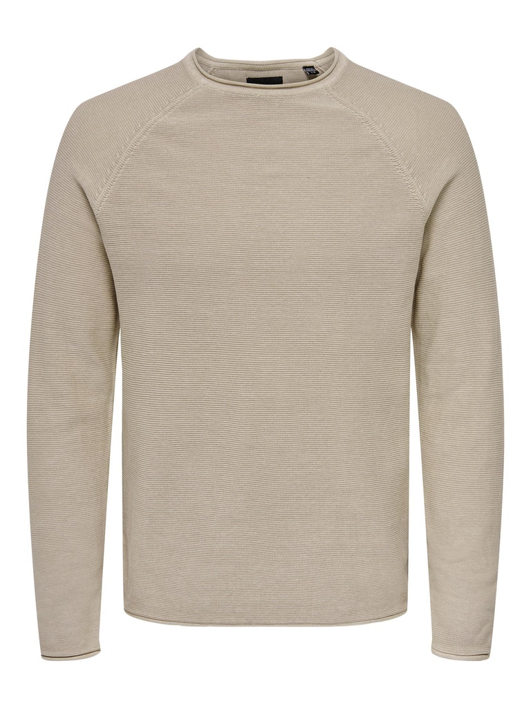 Only & Sons Herren Pullover 22016131 Chinchilla - größe